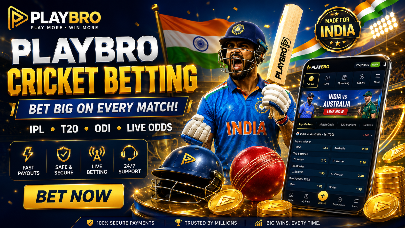 PlayBro Cricket Betting